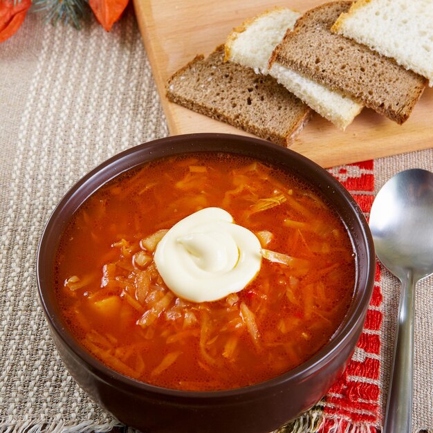 Red soup borsch