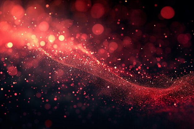 A red sparkle background