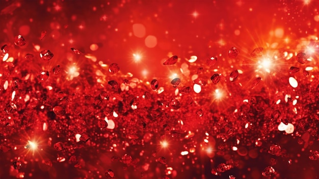 red sparkling background