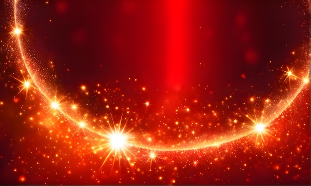 Red sparkling Christmas background