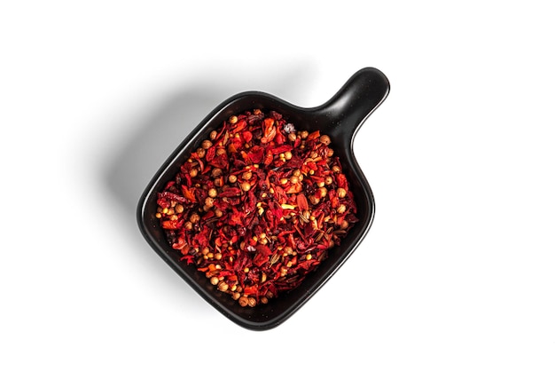 Red spices isolated on a white background High quality photo