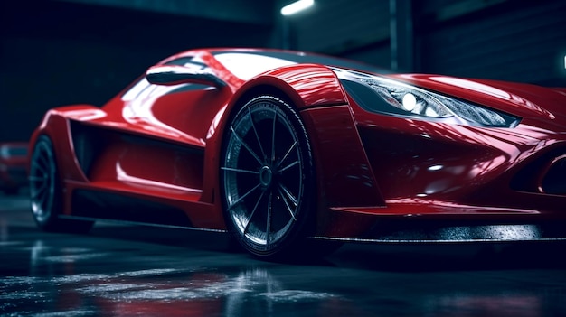 red sport car wallpaper