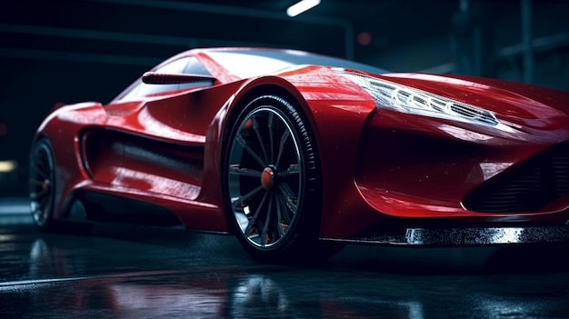 red sport car wallpaper