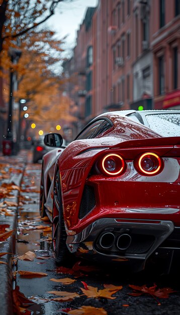 a red sports car with the word honda on the hood