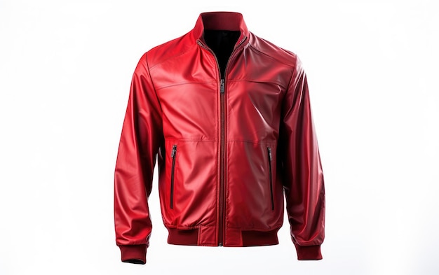 Red Sports Jacket Isolated On White Background