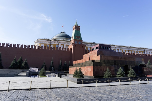 Red Square And Lenin Mausoleum In Moscow