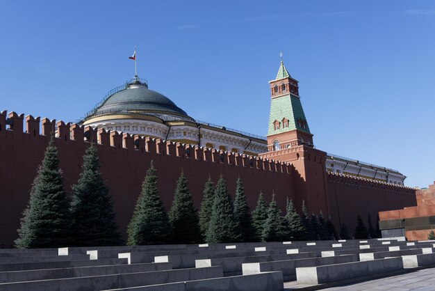 Red Square And Lenin Mausoleum In Moscow