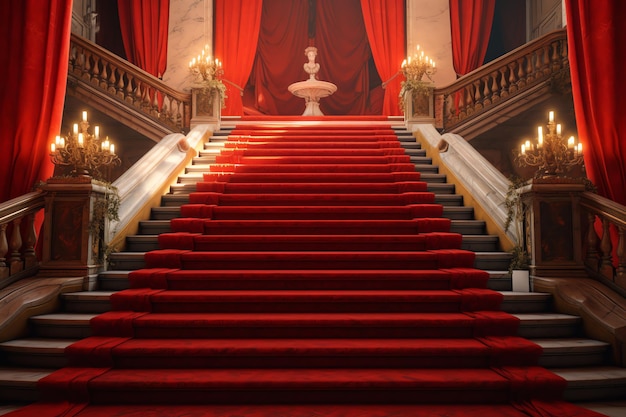 Red staircase design
