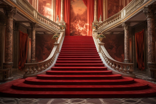 Red staircase design