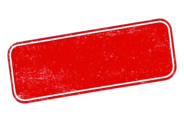 흰색 배경에 고립 된 붉은 스탬프 디자인