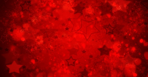 Red stars background