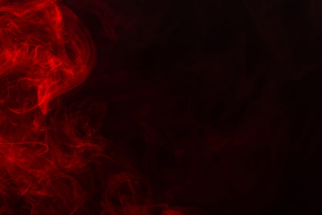 Photo red steam on a black background