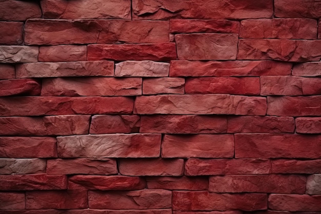 Red stone wall texture background