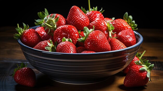 red strawberries background