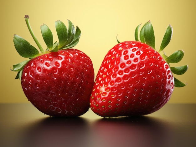 Red strawberries HD 8K wallpaper Stock Photographic Image