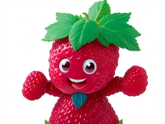 Red strawberry characters generated by AI