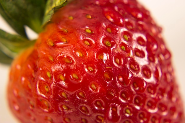 Red Strawberry fruit food close up