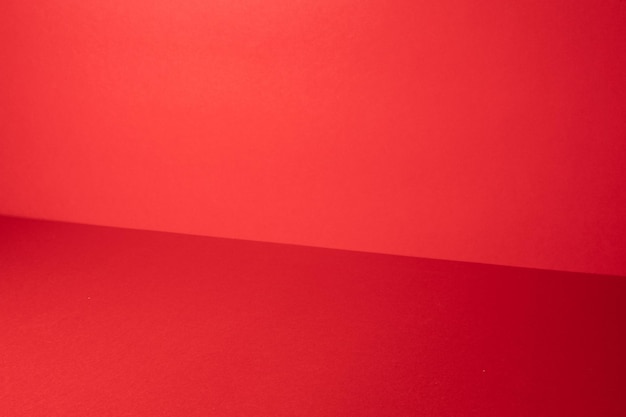 Red studio gradient background for product placement or website copy space horizontal composition