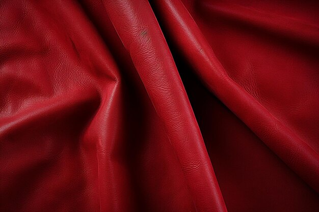 Photo red suede genuine leather background velvet red background closeup