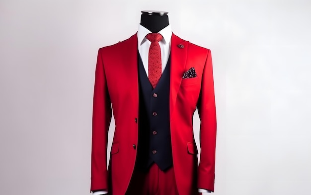 The red suit is made by the company of the brand