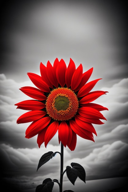 Foto girasole rosse