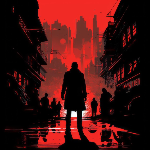 Red Sunset A Film Noir Parody In The Style Of Paul Pope