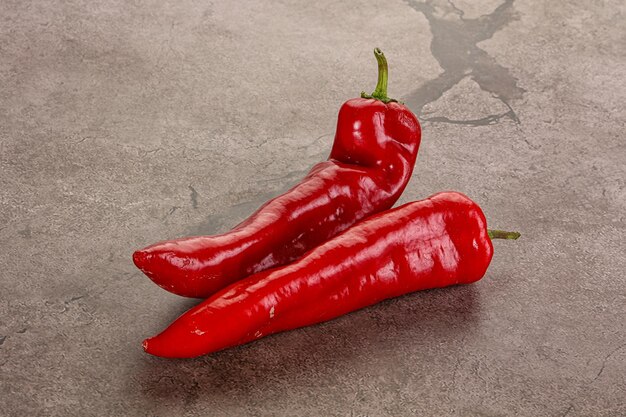 Red sweet Ramiro organic pepper