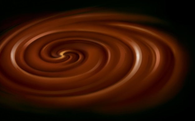 A red swirl in a dark background