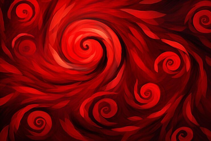 Photo red swirls for dynamic visuals