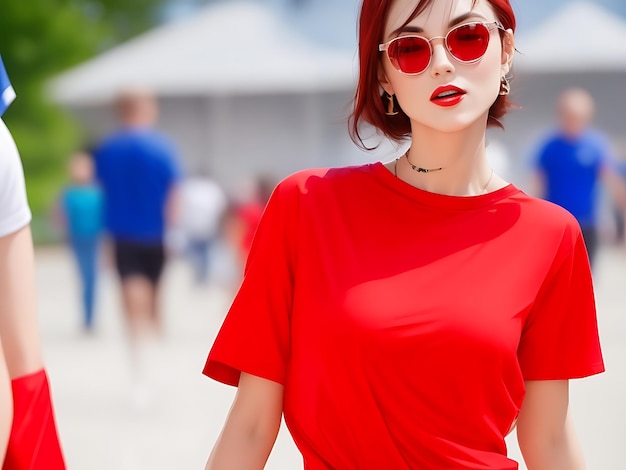 Red t shirt can make a bold fashion statement and are often associated with energy and passion