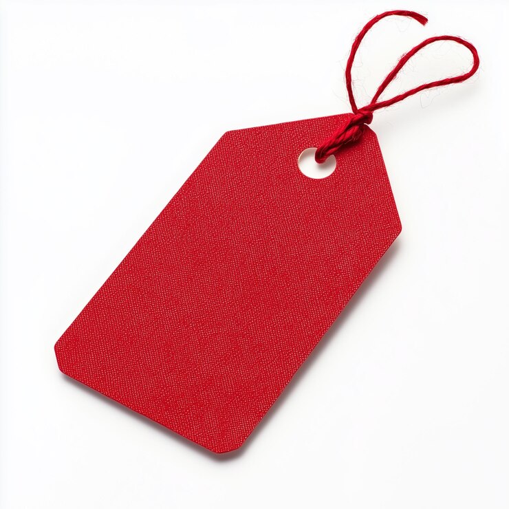 Red Tag Mockup