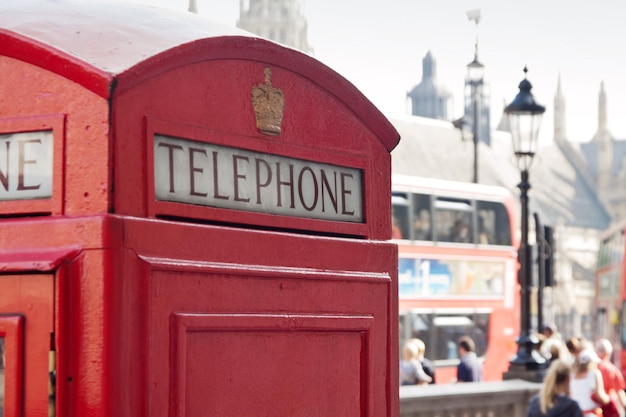ロンドンの赤い電話ブース