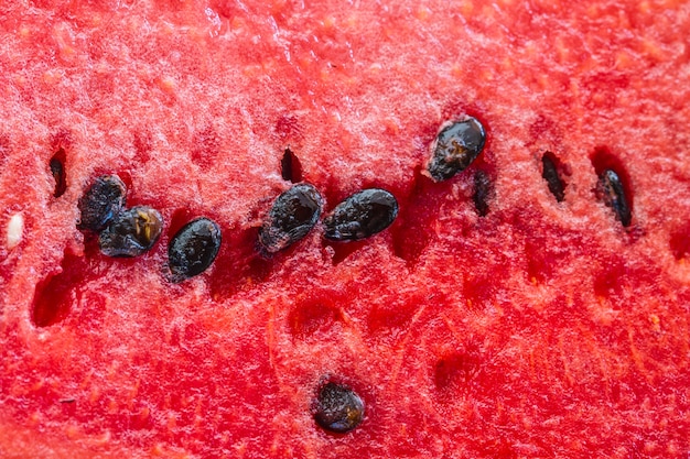 Red texture of sweet watermelon