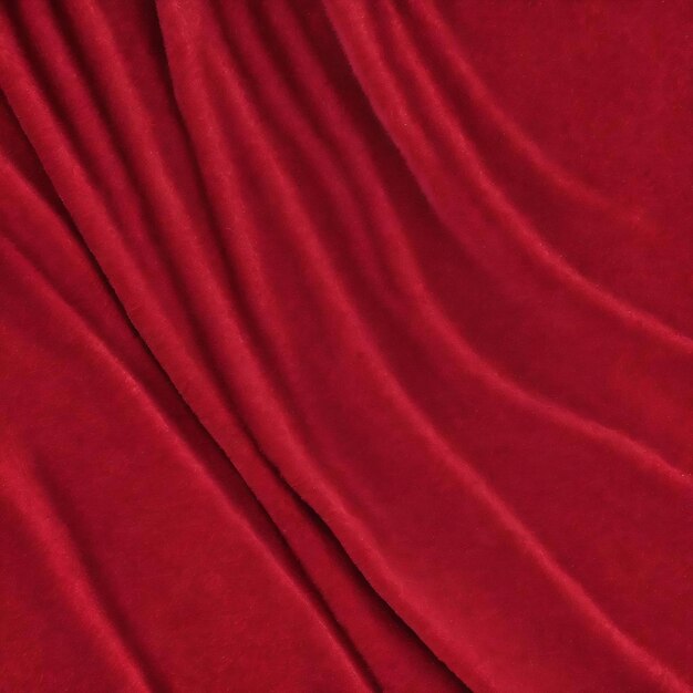 Photo red texture velour or felt cloth closeup natural or artificial sewing material fabric as background