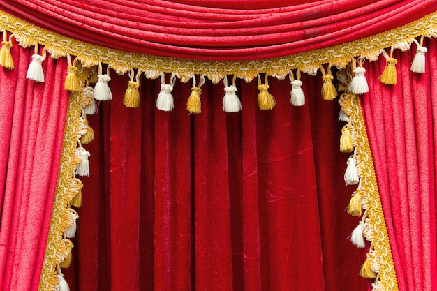 Red theater curtain