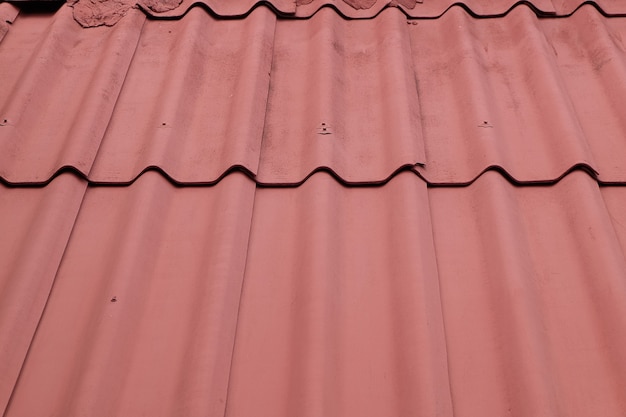 Photo red tile roof background