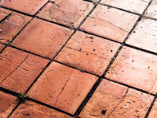 Red tile texture.