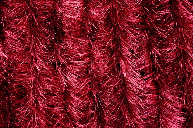 Red tinsel background