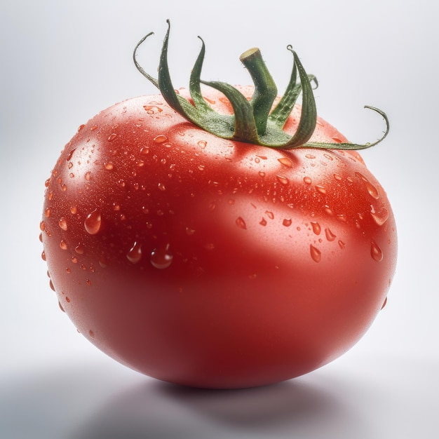 Red tomato isolated Illustration AI GenerativexA