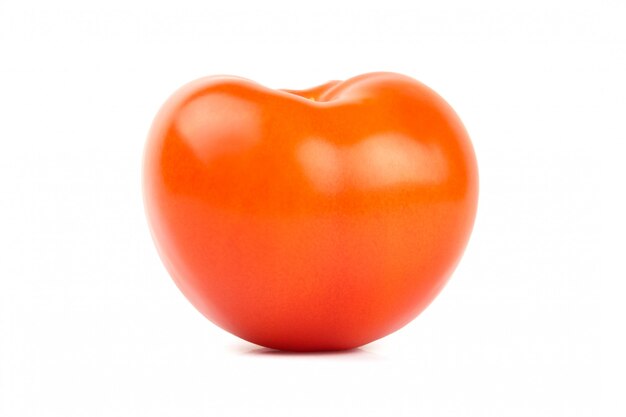 Red tomato isolated on white