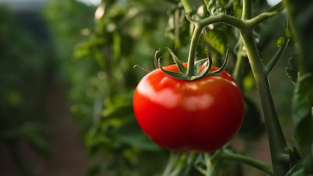 Red tomato isolated