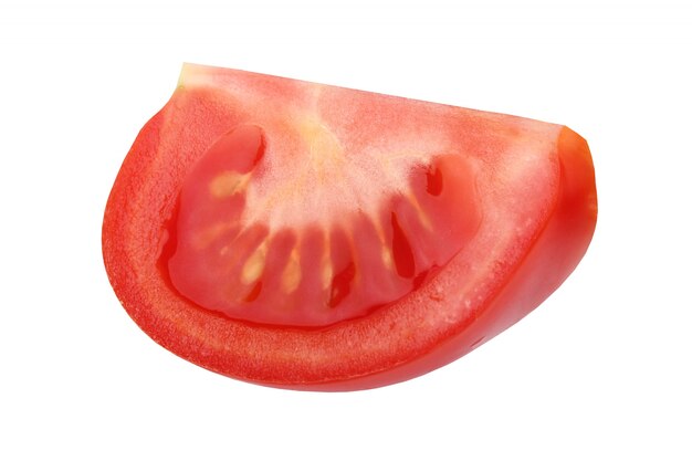 Red tomato isolated