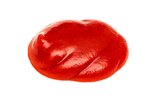 Red tomato sauce isolate on a white background