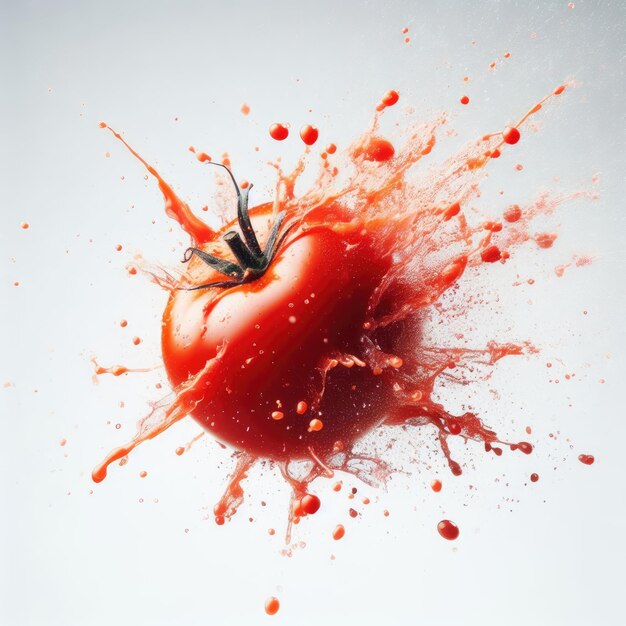 red tomato splash