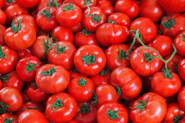 Red tomatoes background