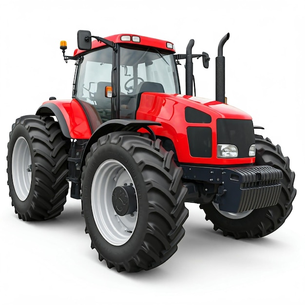 a red tractor with the word quot the word quot on the front