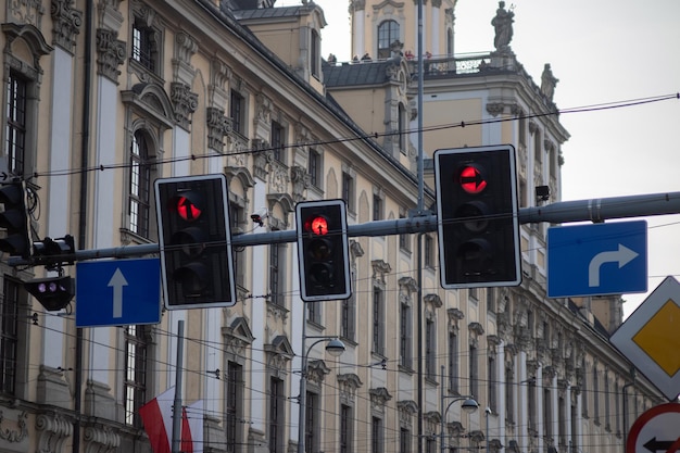 Photo red traffic lights