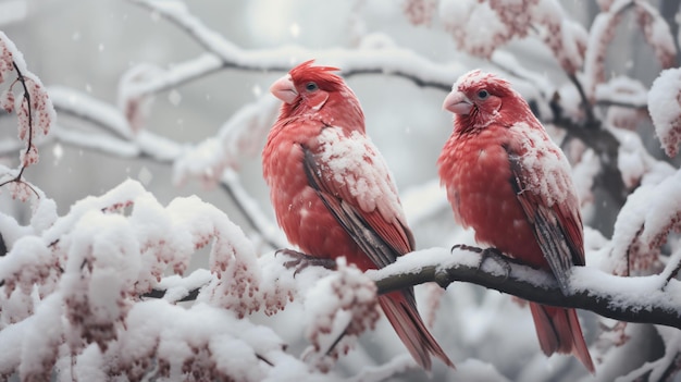 Red tragopans