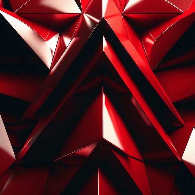 Red Triangle shaped abstract background