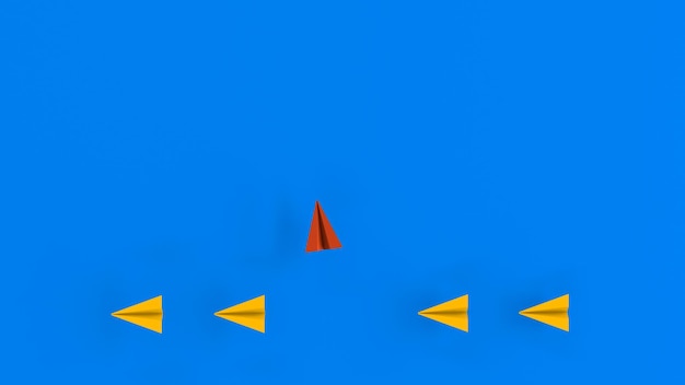 Red triangles on a blue background, one of them is red